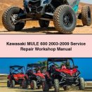 Kawasaki MULE 600 2003-2009 Service Repair Workshop Manual PDF Download