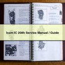 Icom IC 208h Service Repair Manual/Guide