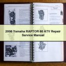 2006 Yamaha RAPTOR 80 ATV Repair Service Manual