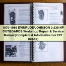 Evinrude Johnson 2-235 HP Outboards 1970-1989 Workshop Repair Service Manual PDF