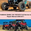 Yamaha RHINO 700 YXR70FX Full Service & Repair Manual 2008-2011