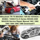 Mitsubishi TR-TS MAGNA/KR-KS VERADA/SIGMA/V3000 R & S Series SEDAN And WAGON Service Repair Manual 1991-1996