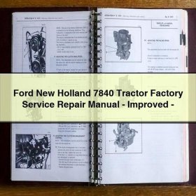 Ford New Holland 7840 Tractor Factory Service Repair Manual-Improved-PDF