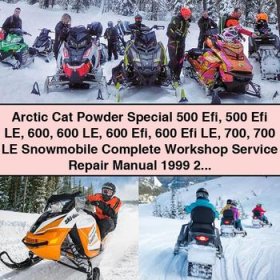Arctic Cat Powder Special 500, 600, 700 Snowmobile Complete Workshop Service Repair Manual 1999-2000