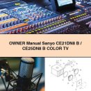 Owner Manual Sanyo CE21DN8 B/CE25DN8 B Color TV