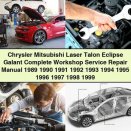 Chrysler Mitsubishi Laser Talon Eclipse Galant Complete Workshop Service Repair Manual 1989-1999