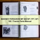 MASSEY FERGUSON MF 394 SP/FP/AP/GE/Tractor Parts Manual