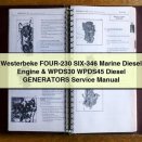 WESTERBEKE FOUR-230 SIX-346 Marine DIESEL Engine & WPDS30 WPDS45 DIESEL GENERATORS Service Manual PDF Download