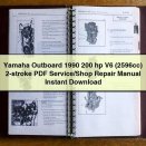 Yamaha Outboard 1990 200 hp V6 (2596cc) 2-stroke Service/Shop Repair Manual