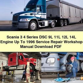 Scania 3 4 Series DSC 9L 11L 12L 14L Engine Up To 1996 Service Repair Workshop Manual