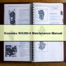 Komatsu WA380-6 Maintenance Manual
