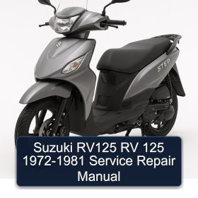 Suzuki RV125 RV 125 1972-1981 Service Repair Manual