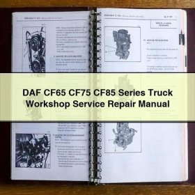 DAF CF65 CF75 CF85 Series Truck Workshop Service Repair Manual