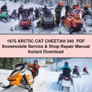 1975 Arctic CAT CHEETAH 340 Snowmobile Service Repair Manual