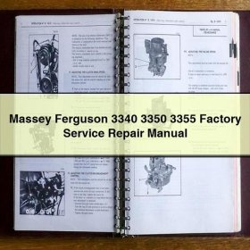Massey Ferguson 3340 3350 3355 Factory Service Repair Manual