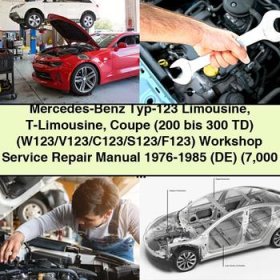 Mercedes-Benz Typ-123 Limousine T-Limousine Coupe Workshop Service Repair Manual 1976-1985