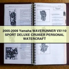 2005-2009 Yamaha WAVERUNNER VX110 SPORT DELUXE CRUISER PERSONAL WATERCRAFT