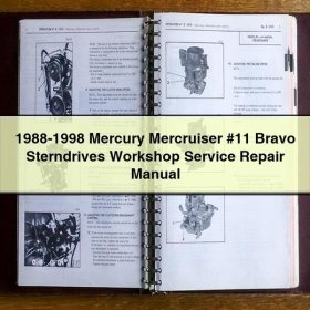 1988-1998 Mercury Mercruiser #11 Bravo Sterndrives Workshop Service Repair Manual