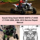 Suzuki King Quad 400AS 400FS LT-A400 LT-F400 2008 2009 2010 Service Repair Manual PDF Download
