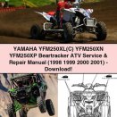 Yamaha YFM250XL(C) YFM250XN YFM250XP Beartracker ATV Service & Repair Manual (1998 1999 2000 2001)-PDF