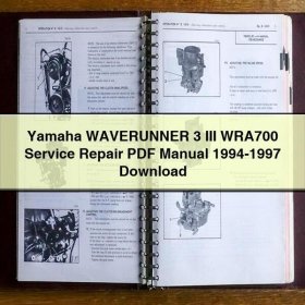 Yamaha WAVERUNNER 3 III WRA700 Service Repair Manual 1994-1997