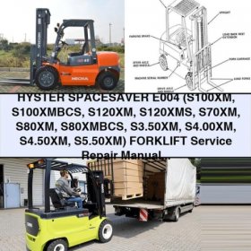 HYSTER SPACESAVER E004 Forklift Service Repair Manual + Parts Manual PDF