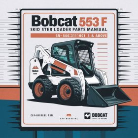 BOBCAT 553 F SKID Steer Loader Parts Manual SN 516311001 & Above