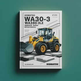 Komatsu WA380-3 WA380-3LE Wheel Loader Service Shop Repair Manual