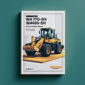Komatsu WA470-5H WA480-5H Wheel Loader Service & Repair Manual
