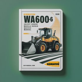 Komatsu WA600-6 Galeo wheel loader Service Repair Manual