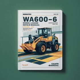 Komatsu WA600-6 Galeo Wheel Loader Workshop Service Repair Manual 60001 and up