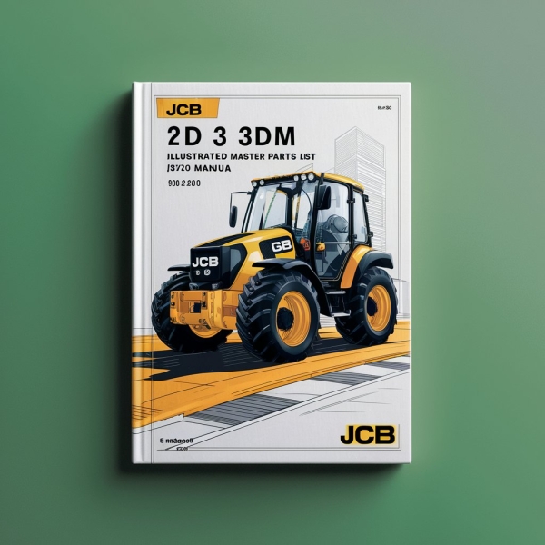 JCB 2D 3 3DM Illustrated Master Parts List Manual (9802/2010 M555001 on to M125000)