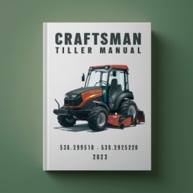 Craftsman Tiller Manual 536.292510 536.292520 PDF Download