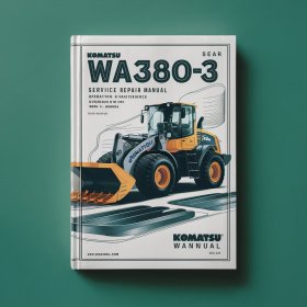 Komatsu WA380-3 Wheel Loader Service Repair Manual + Operation & Maintenance Manual