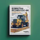 Komatsu PC340-6K PC340LC-6K PC340NLC-6K Hydraulic Excavator Service Repair Workshop Manual (SN K30001 and up)