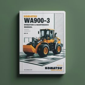 Komatsu Wa900-3 Wheel Loader Operation & Maintenance Manual