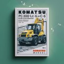 Komatsu PC300-6 PC300LC-6 PC350-6 PC350LC-6 Hydraulic Excavator Operation & Maintenance Manual