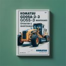 Komatsu GD605A-3 GD655A-3 Motor Grader Operation & Maintenance Manual