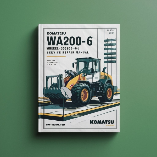Komatsu WA200-6 WA200PZ-6 Wheel Loader Service Repair Manual (Serial Number: 70001 and up)