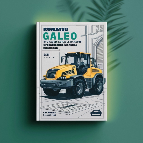Komatsu PC35MR-2 Galeo Hydraulic Excavator Operation & Maintenance Manual (S/N: 5001 and up)