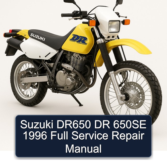 Suzuki DR650 DR 650SE 1996 Full Service Repair Manual
